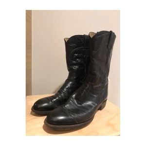 Vintage Unisex Justin, Jackson Roper Leather Boots